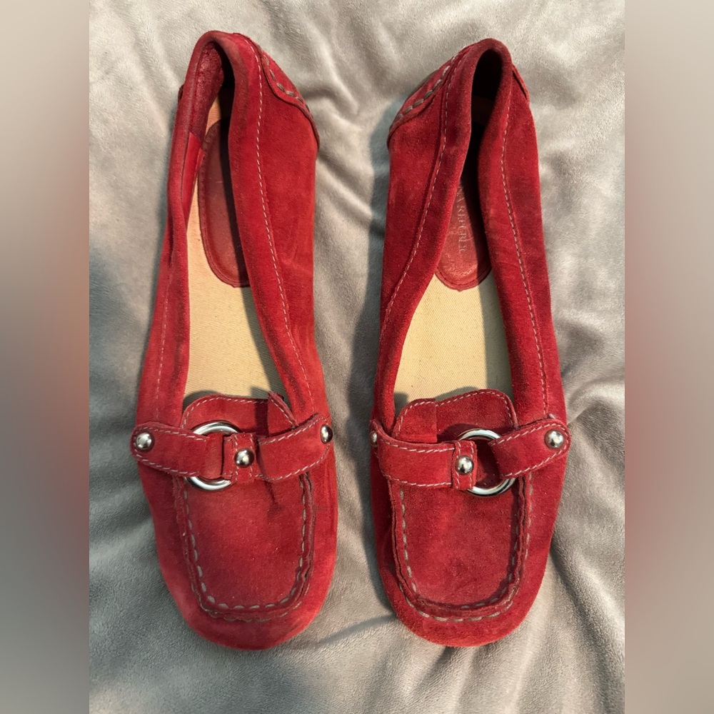 Banana Republic Red Suede Flats